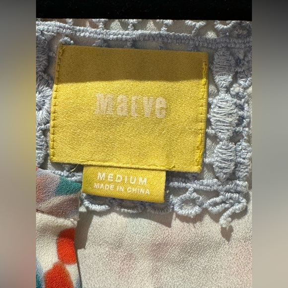 Anthropologie Maeve Dress Polkadots‎ Fit Flare Cream Multi Colors Medium - Picture 7 of 7